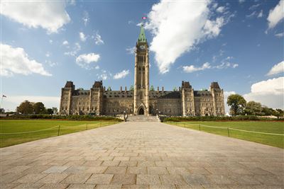 Regierungsgebäude auf dem Parliament Hill